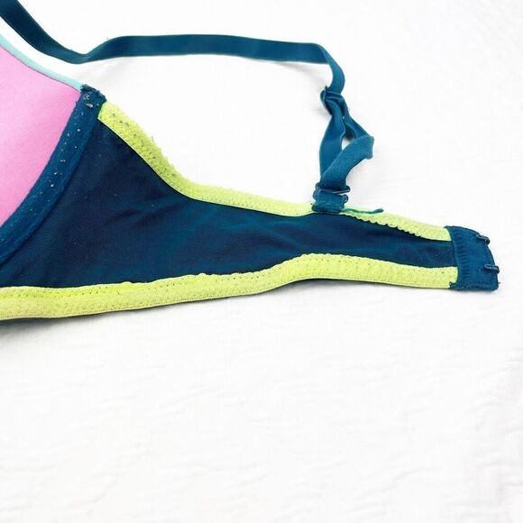 BUY 1 GET 1 FREE Victorias Secret 34dd wear everywhere yellow turquoise bra stru - Picture 8 of 14